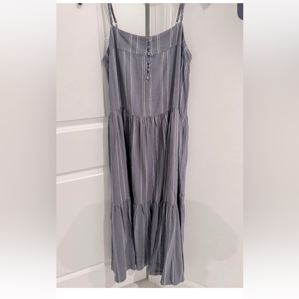 Z Supply | Waverly Stripe Maxi Dress, Worn Indigo xs - Picture 4 of 10